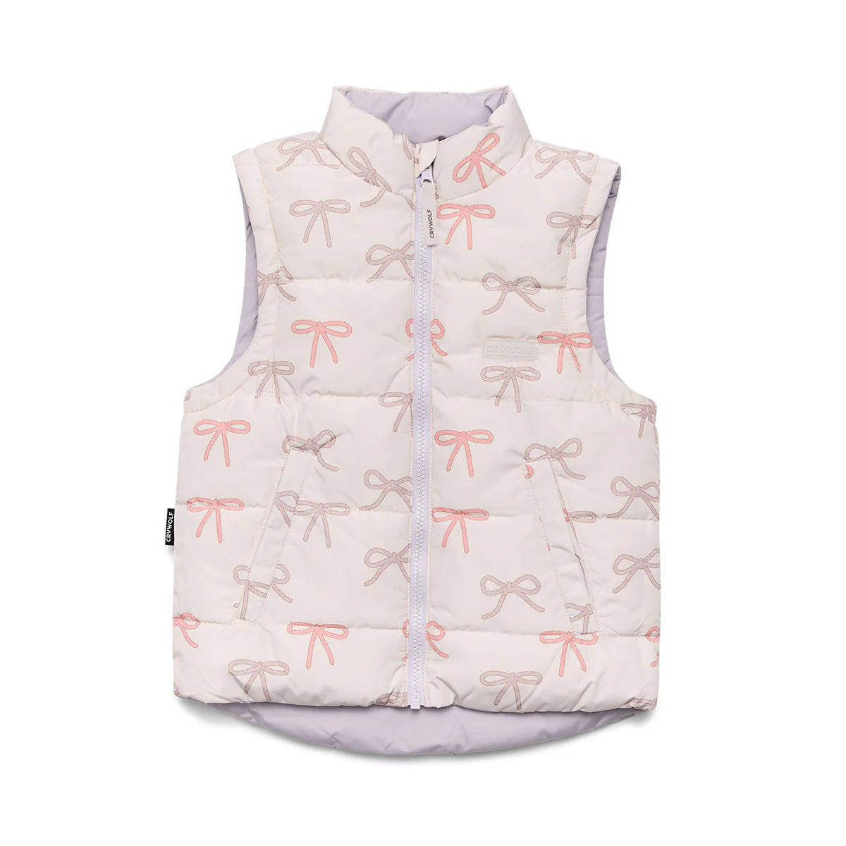 CRYWOLF REVERSIBLE ECO VEST BOWS