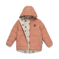 CRYWOLF REVERSIBLE ECO PUFFER TERRACOTTA WOLF
