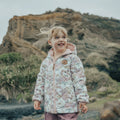 CRYWOLF REVERSIBLE ECO PUFFER DAISY FLORAL
