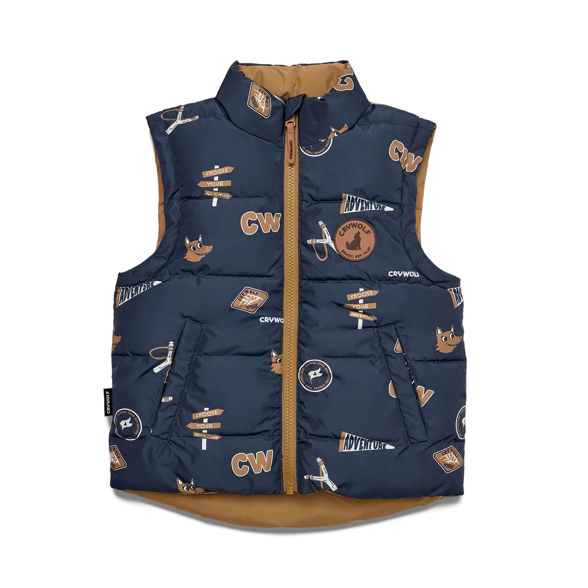 CRYWOLF REVERSIBLE VEST CHOOSE YOUR ADVENTURE