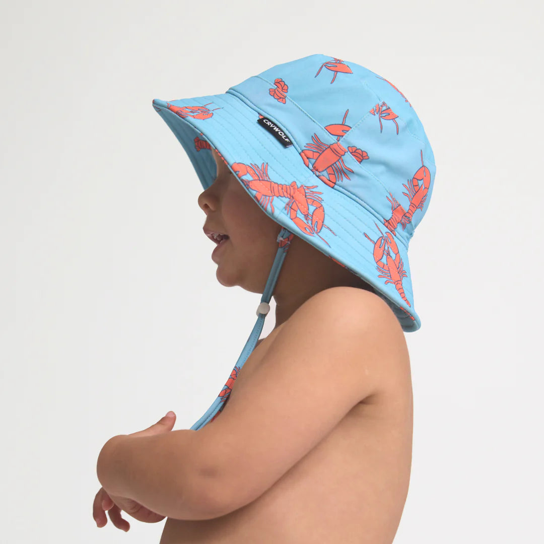 CRYWOLF SWIM BUCKET HAT LITTLE LOBSTERS