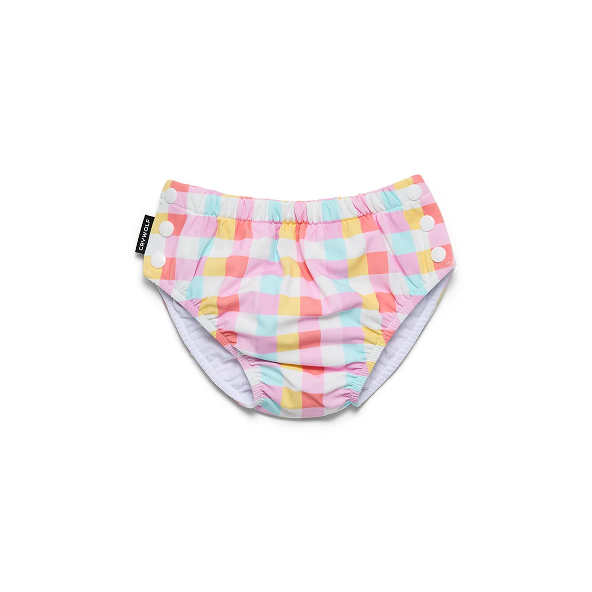 CRYWOLF REUSABLE SWIM NAPPY POP GINGHAM