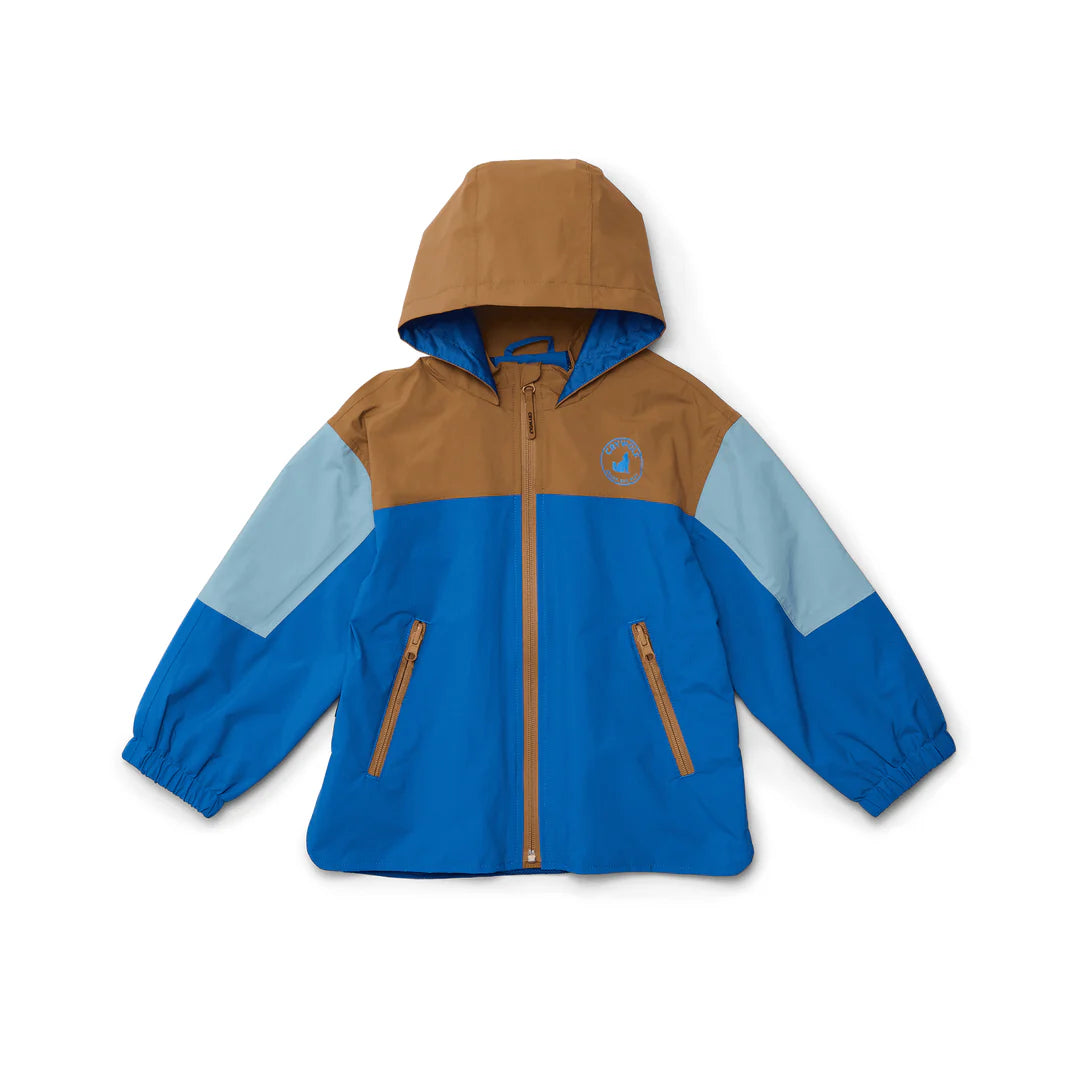 CRYWOLF PACKABLE JACKET OCEAN COLOURBLOCK
