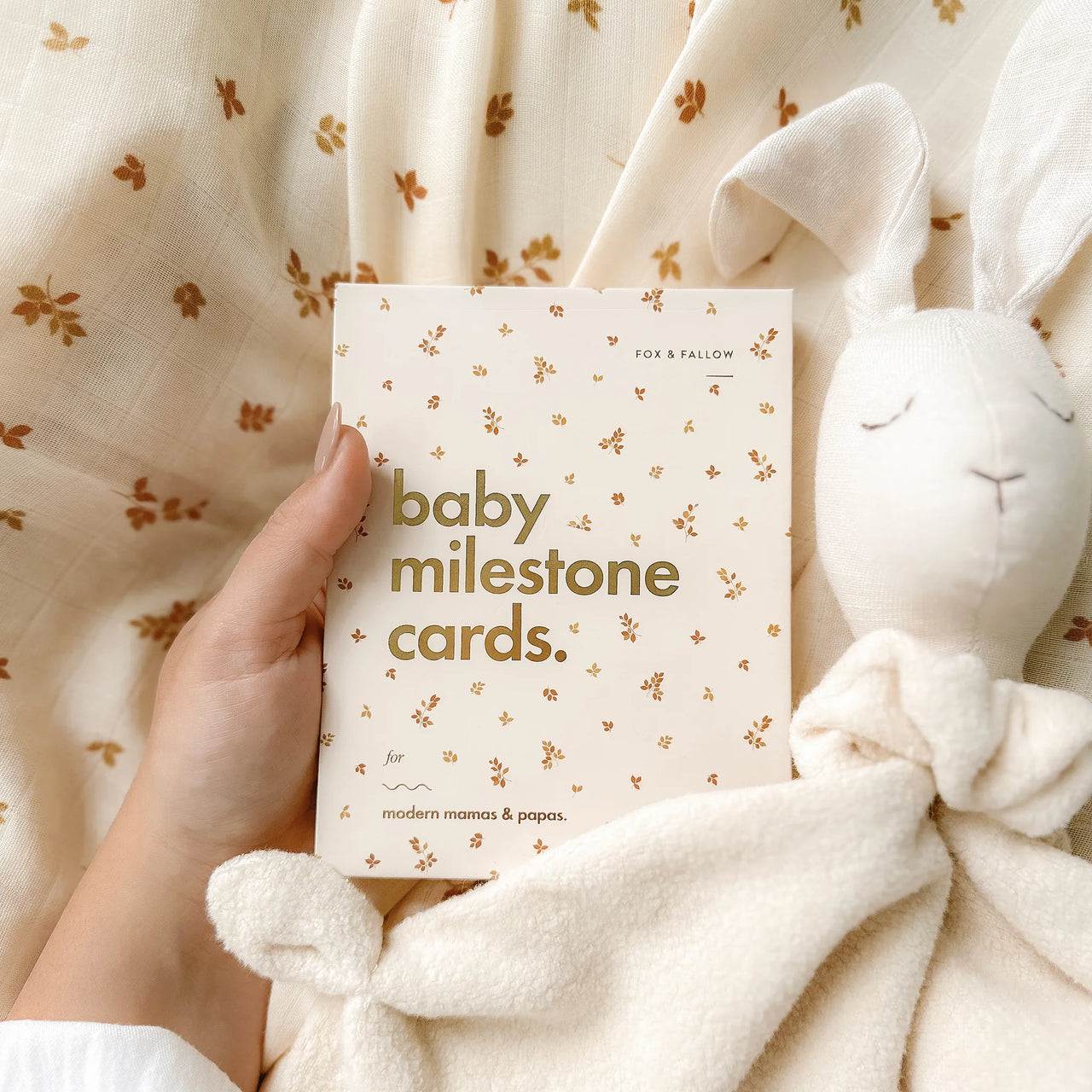 FOX & FALLOW BABY MILESTONE CARDS - BRODERIE