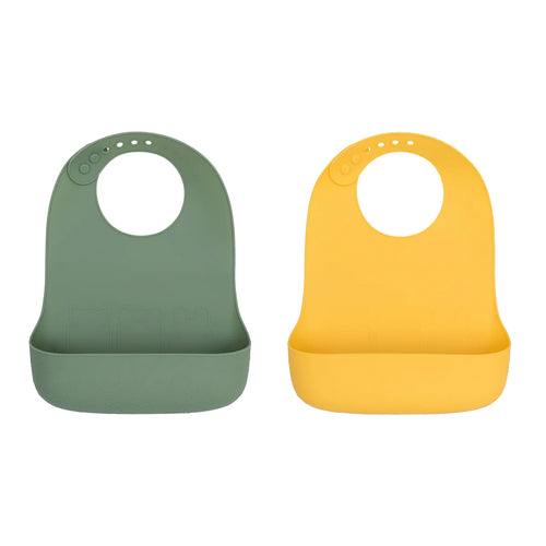WMBT CATCHIE BIBS - SAGE/YELLOW