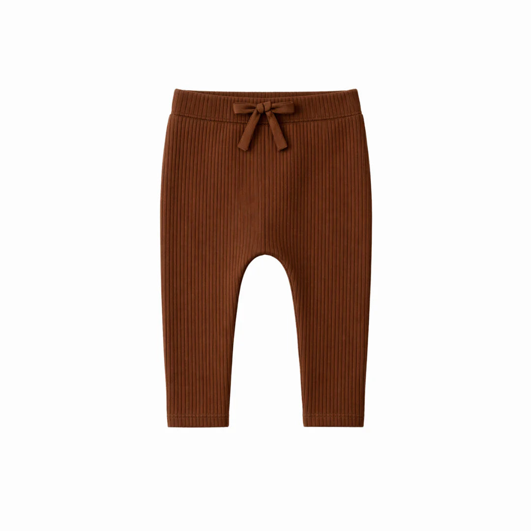 CONFETTI KIDZ CHOCOLATE RIBBED LEGGINGS
