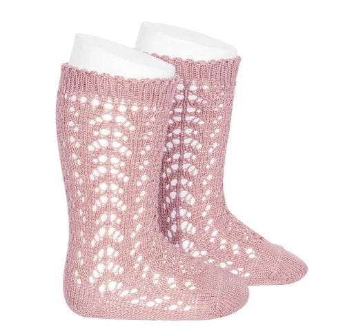 CONDOR FULL OPENWORK KNEE HIGH (526 ROSA PALO)