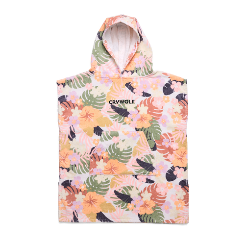 CRYWOLF HOODED TOWEL-TROPICAL FLORAL