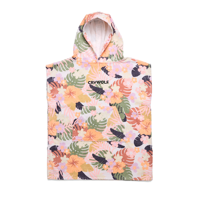 CRYWOLF HOODED TOWEL-TROPICAL FLORAL