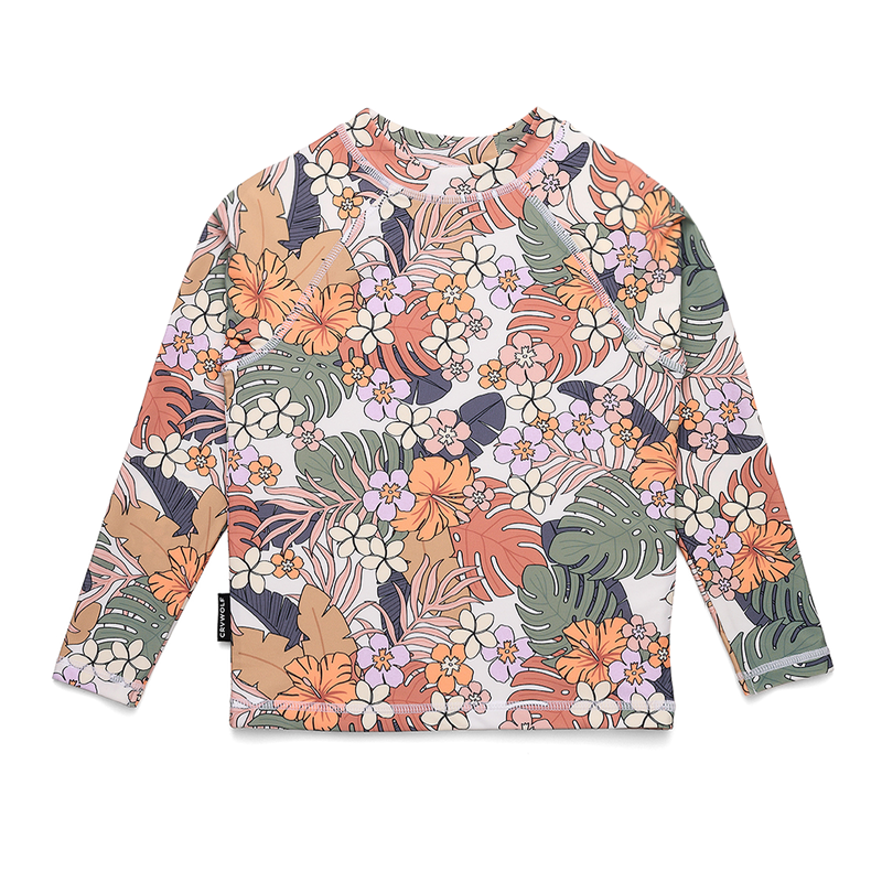 CRYWOLF RASH VEST - TROPICAL FLORAL