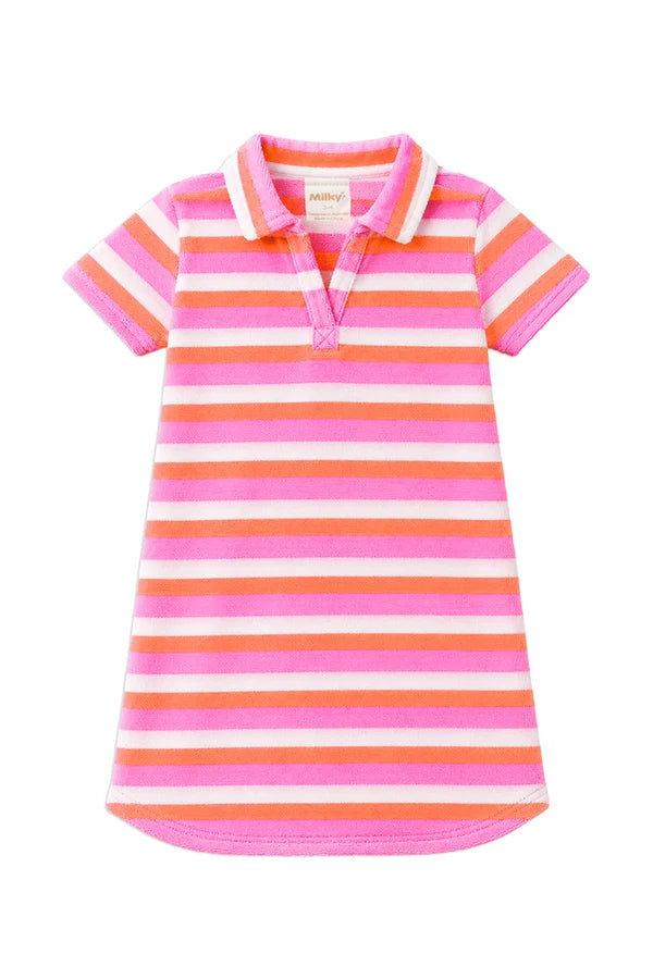 MILKY DAY DREAM TERRY TOWELLING DRESS
