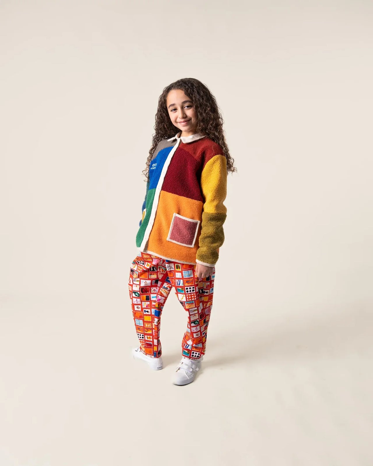 DAS IST MAURICE BOUCLE COAT - COLOUR BLOCK