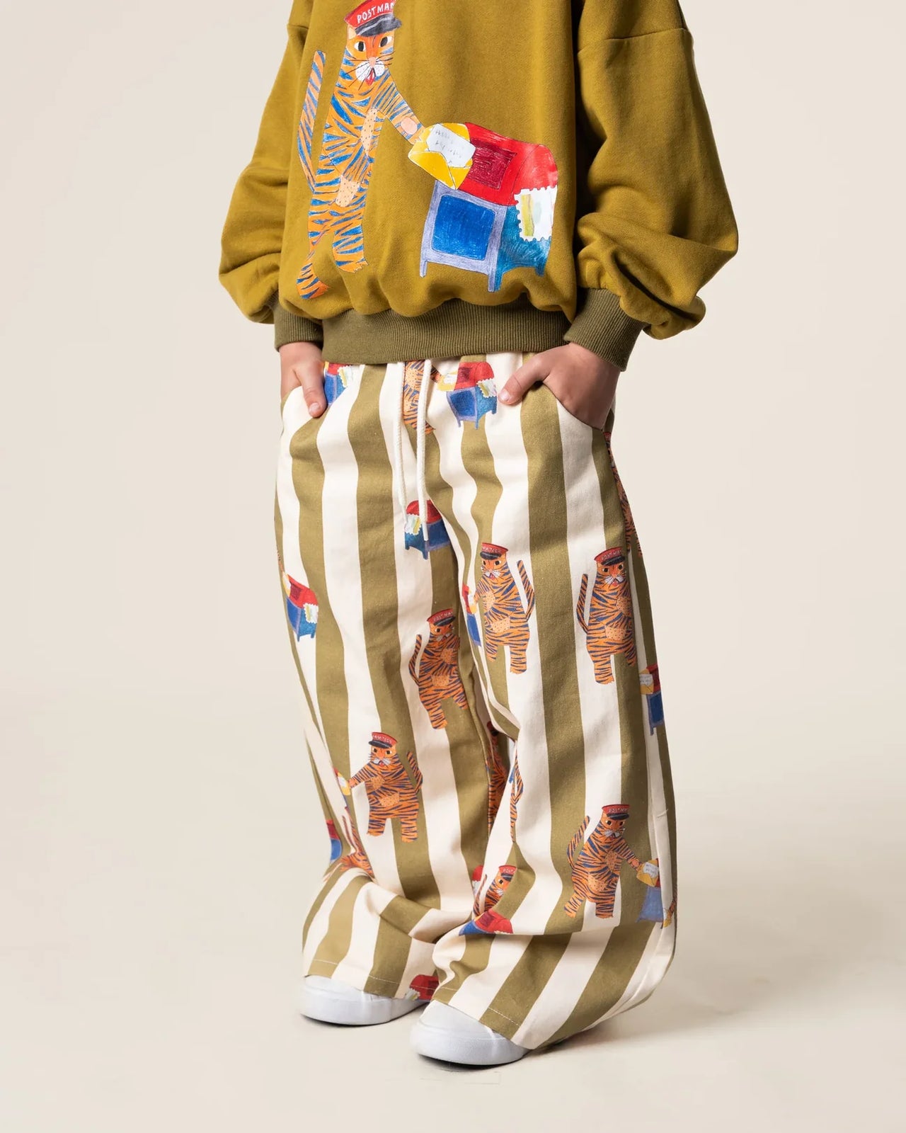 DAS IST MAURICE WIDE LEG PANTS - TIGER THE POSTIE