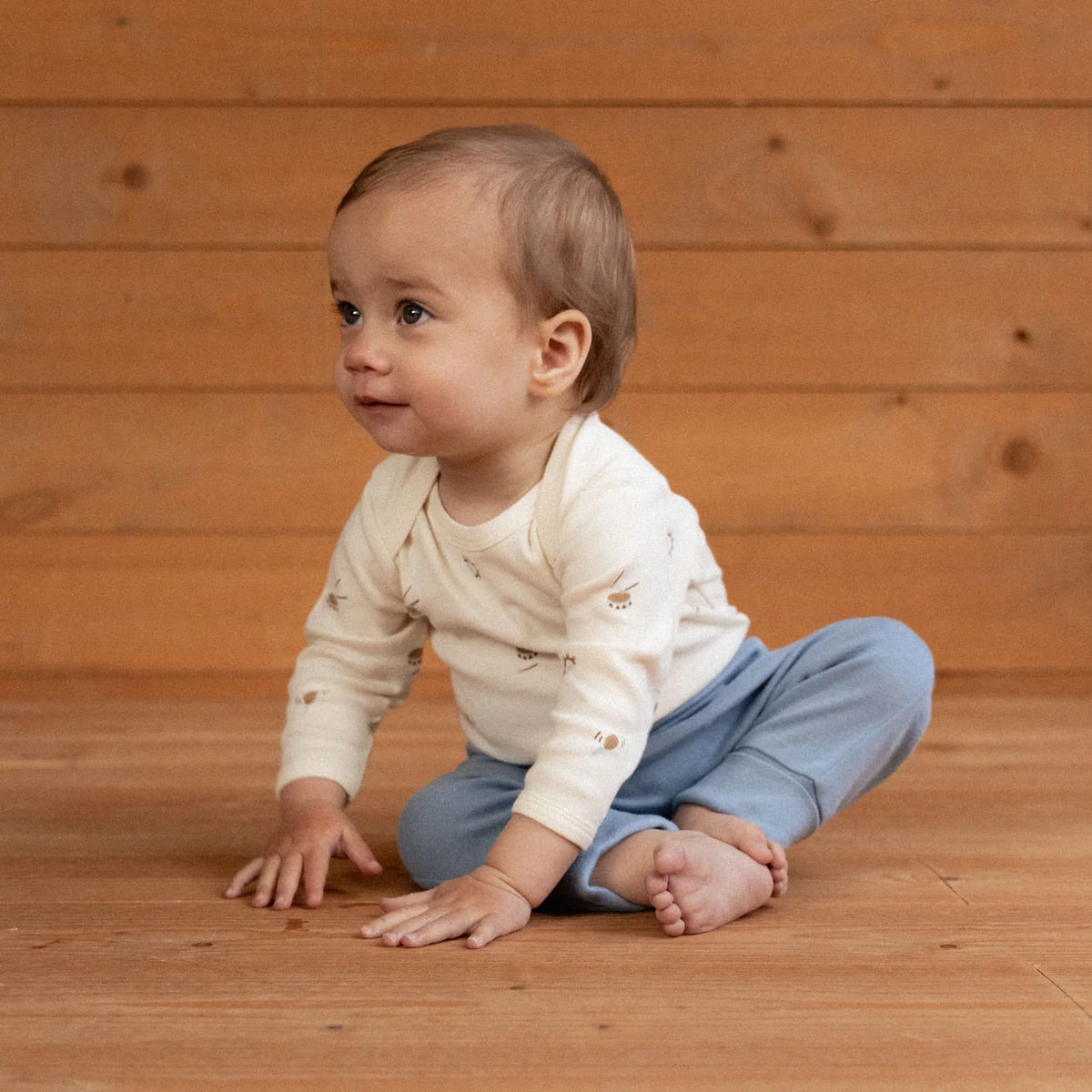 NATURE BABY DRAWSTRING PANTS JETTY