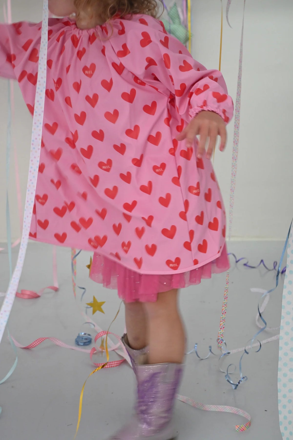 MESS LOVE BUG WATERPROOF KIDS ART SMOCK AND FOOD BIB