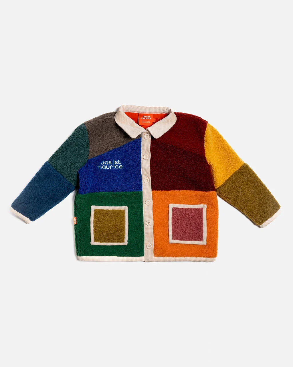 DAS IST MAURICE BOUCLE COAT - COLOUR BLOCK