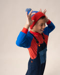 DAS IST MAURICE BEANIE RED & BLUE