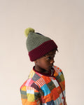 DAS IST MAURICE BEANIE MAROON & NAVY