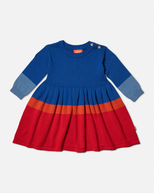 DAS IST MAURICE JACQUARD KNIT DRESS COLOUR BLOCK