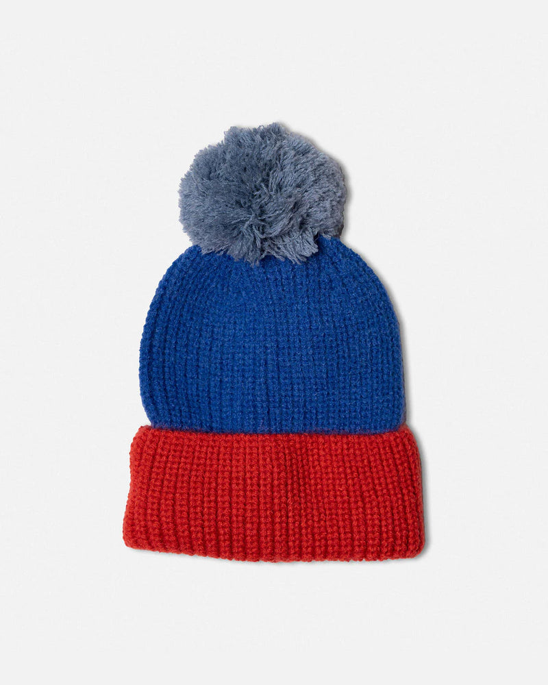 DAS IST MAURICE BEANIE RED & BLUE