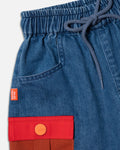 DAS IST MAURICE DENIM BARREL PANTS POCKETS