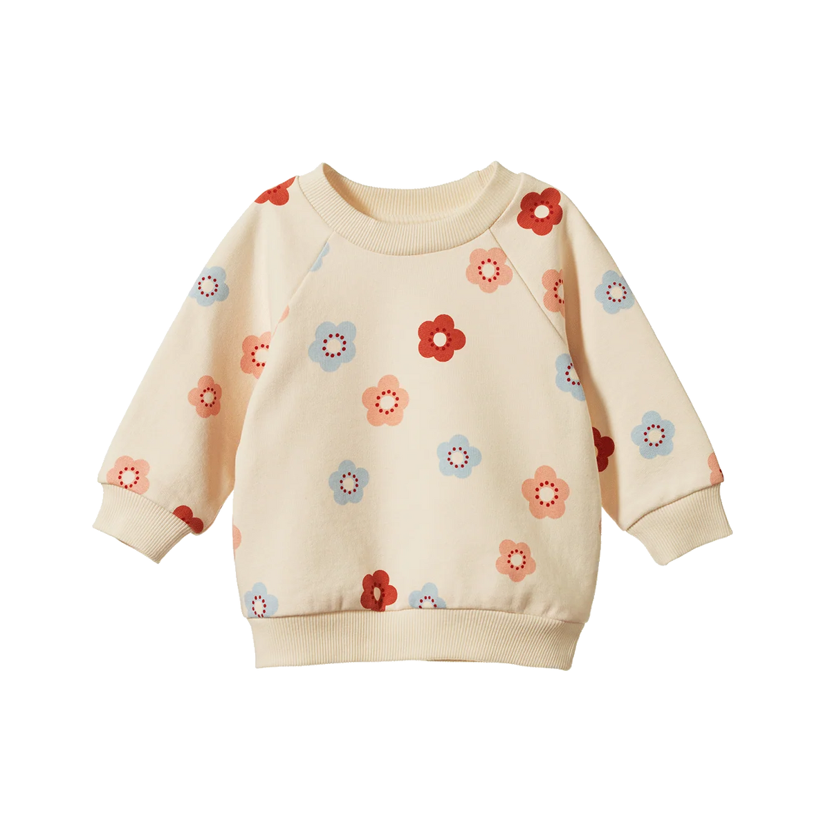 NATURE BABY EMERSON SWEATER FLORA STAMP PRINT