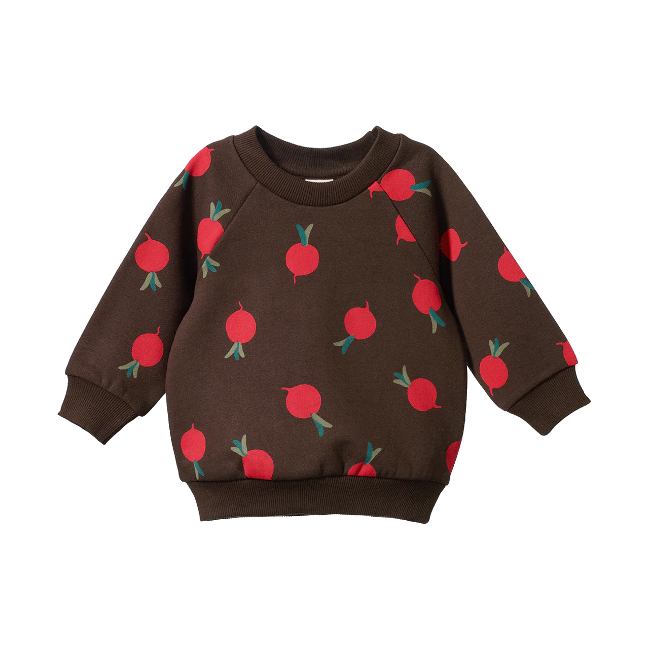 NATURE BABY EMERSON SWEATER GRANDE RADISH PRINT