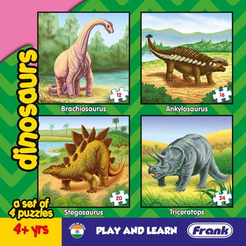 SET OF 4 PUZZLES DINOAURS