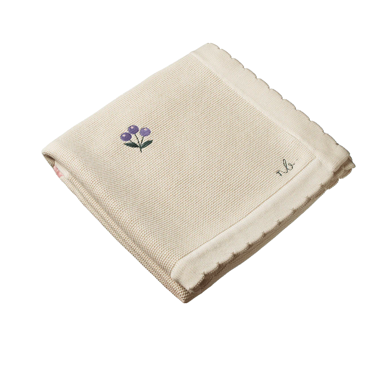 NATURE BABY FERN BLANKET BERRY GARDEN
