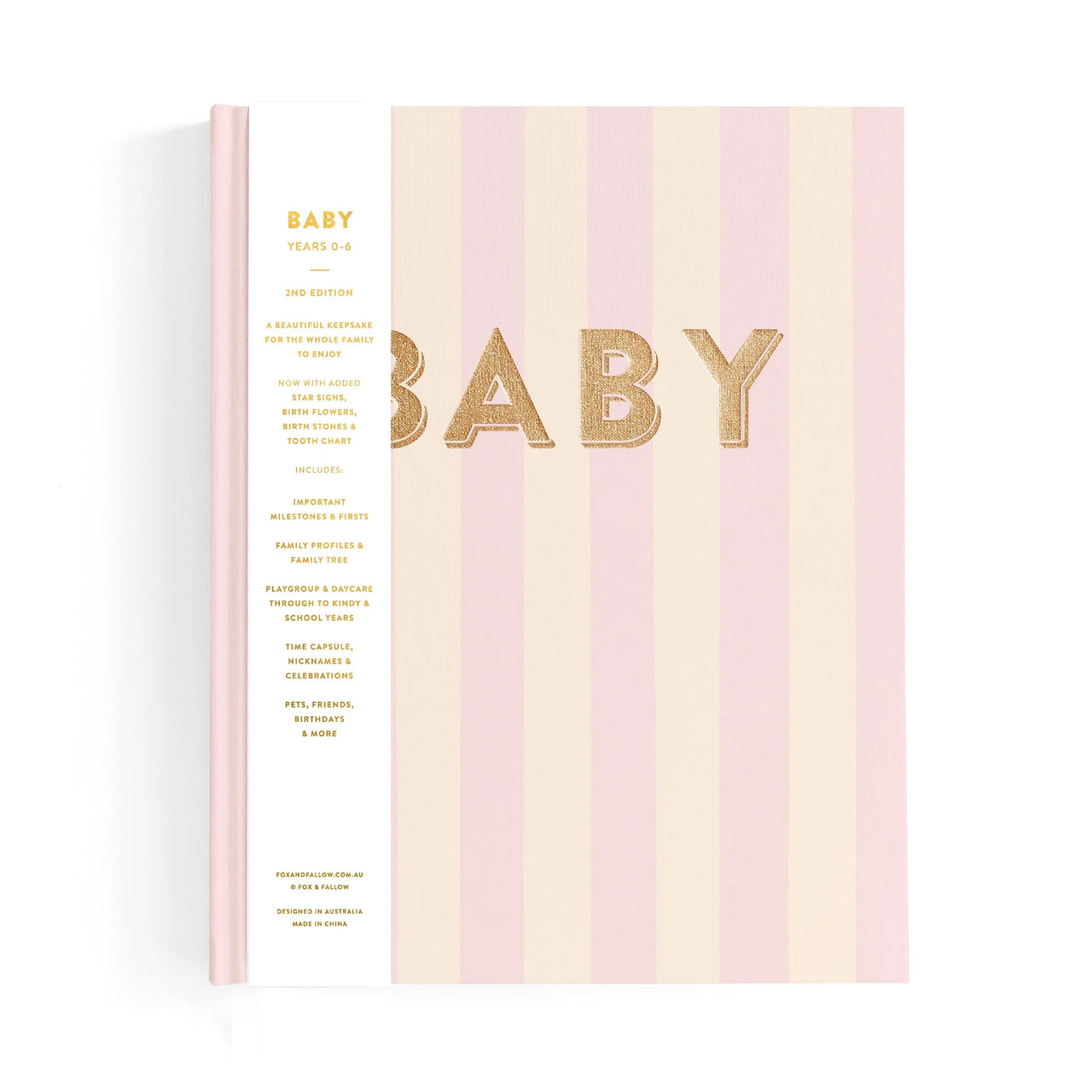 FOX & FALLOW BABY BOOK PETAL STRIPE