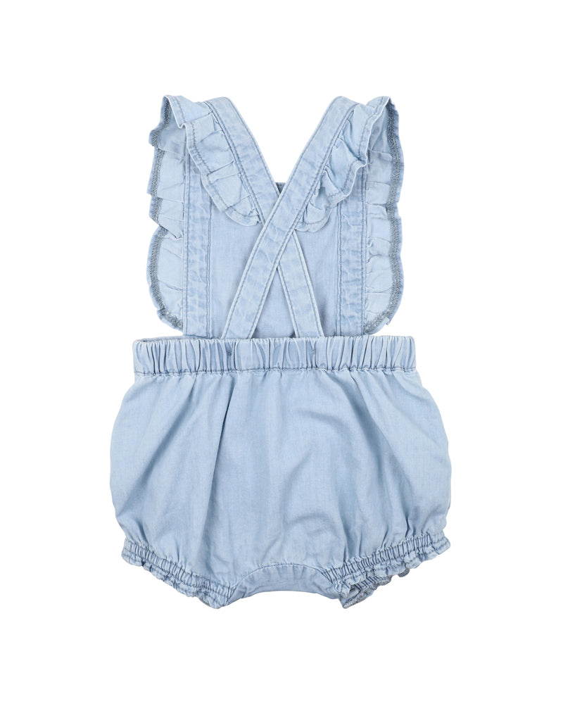 FOX & FINCH RETRO RAINBOW FRILL ROMPER