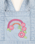 FOX & FINCH RETRO RAINBOW FRILL ROMPER