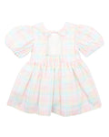 FOX & FINCH CANDY BLOSSOM CHECK DRESS