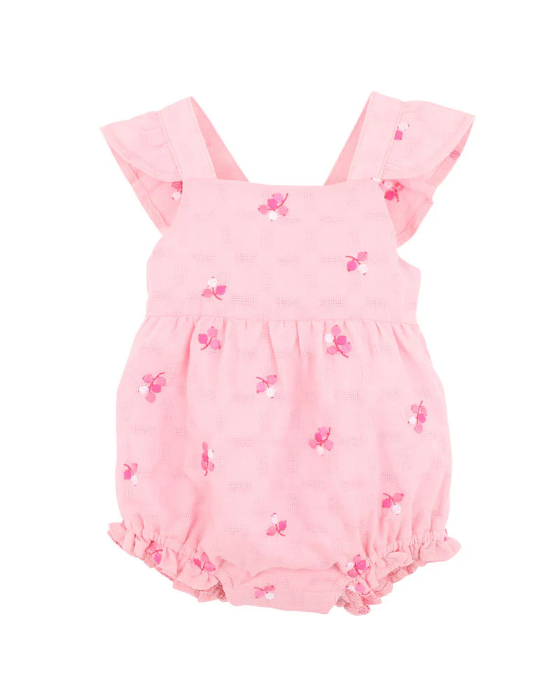 SUMMER VACAY STAR FISH EMBROIDERED PLAYSUIT