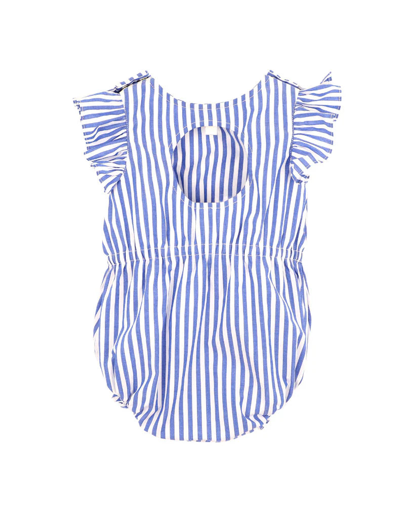 FOX & FINCH SUMMER VACAY BLUE STRIPE BODYSUIT