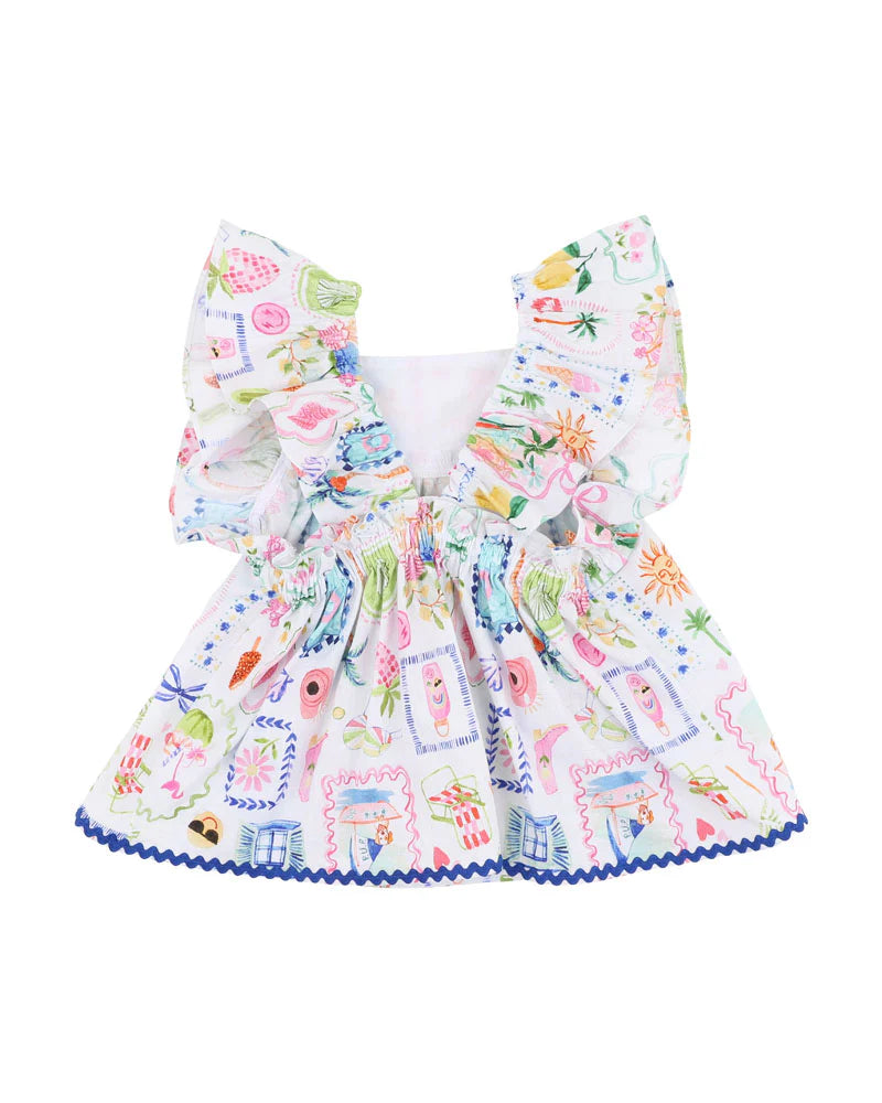 FOX & FINCH SUMMER VACAY RIC RAC TOP 3-7YRS