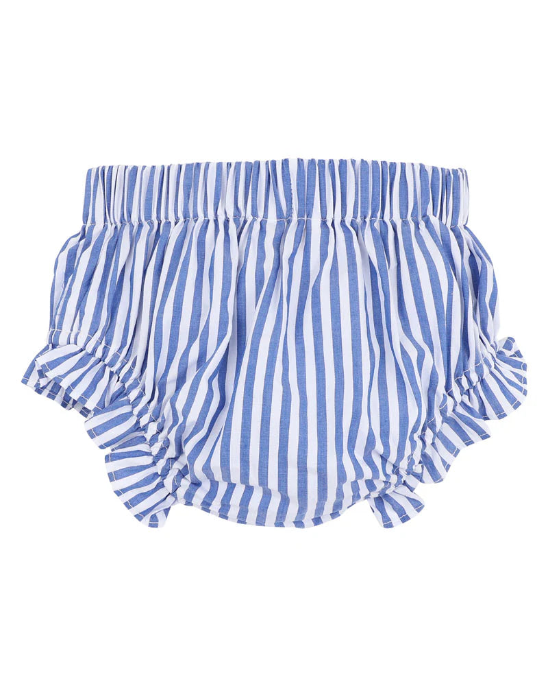 FOX & FINCH SUMMER VACAY BLUE STRIPE BLOOMERS