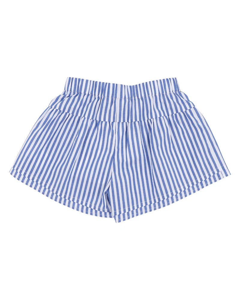 FOX & FINCH SUMMER VACAY STRIPE FLARED SHORTS 3-7YRS