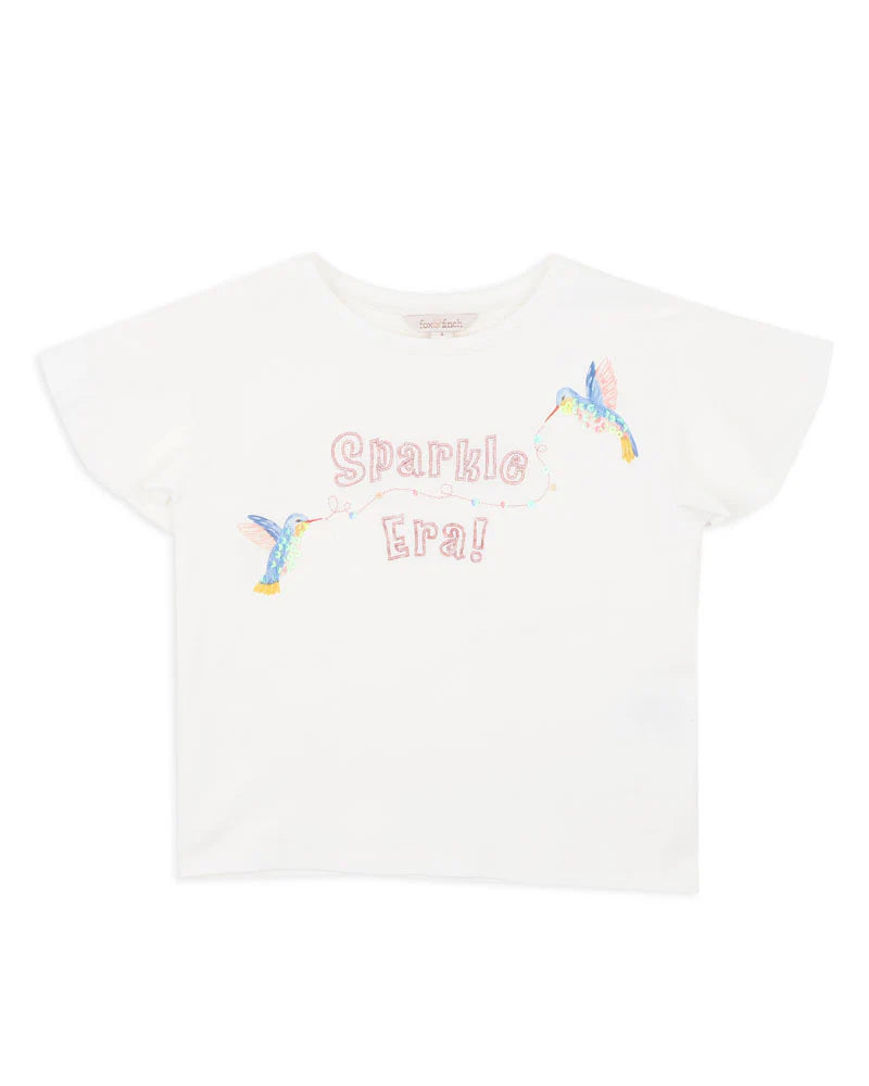 FOX & FINCH SONGBIRD SPARKLE ERA TEE 3-7 YRS
