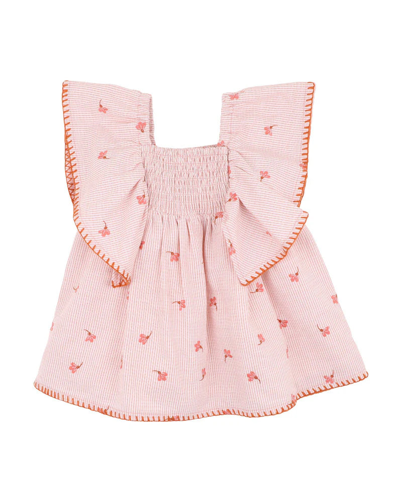 FOX & FINCH SONGBIRD EMBROIDERED DRESS 3-7 YRS