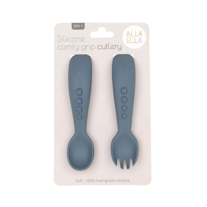 ALL4ELLA COMFY GRIP SILICONE CUTLERY SET
