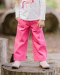 FOX & FINCH PINK PULL ON JEANS