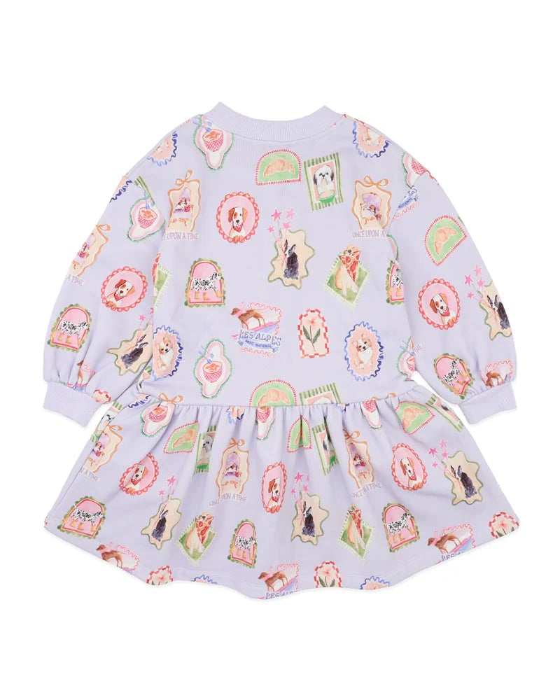 FOX & FINCH WINTER VACAY SWEATSHIRT DRESS (3-5)