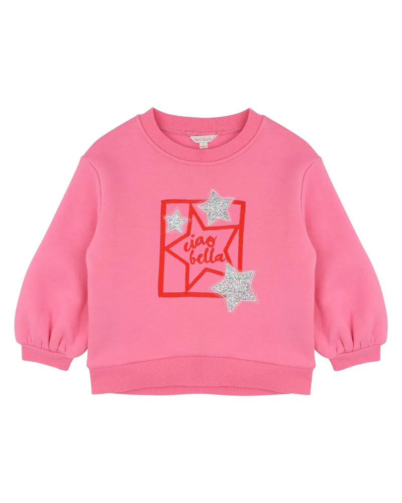 FOX & FINCH WINTER VACAY STAR SWEATSHIRT (3-5)
