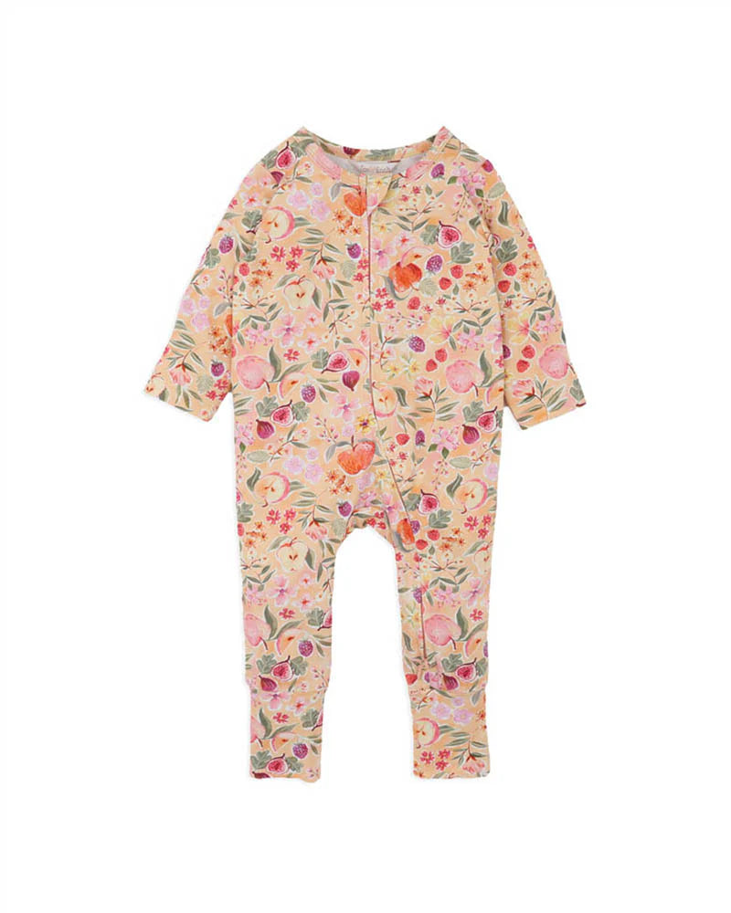 FOX & FINCH ORCHARD BLOOM ORGANIC ZIPSUIT