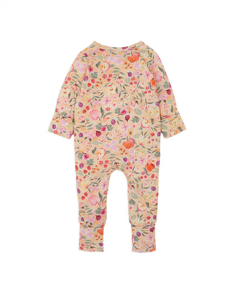 FOX & FINCH ORCHARD BLOOM ORGANIC ZIPSUIT