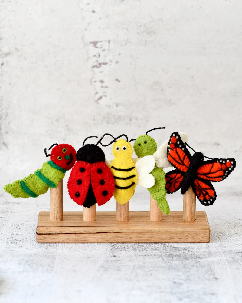 TARA TREASURES FINGER PUPPET SET-INSECTS AND BUGS