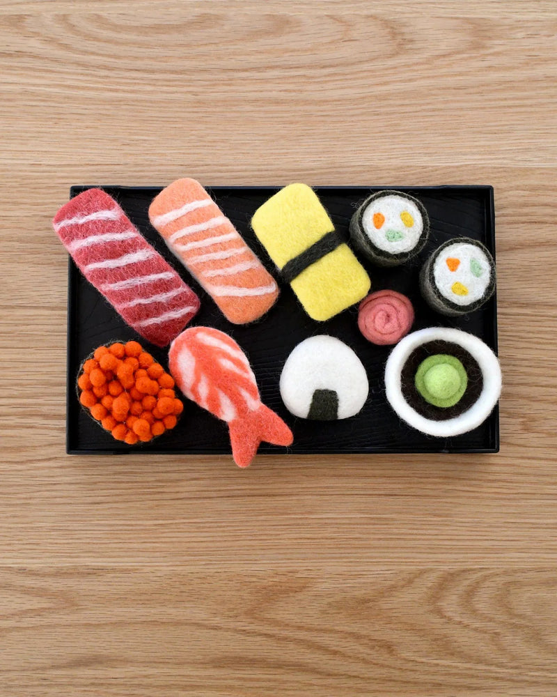 TARA TREASURES FELT SUSHI PLAY FOOD SET