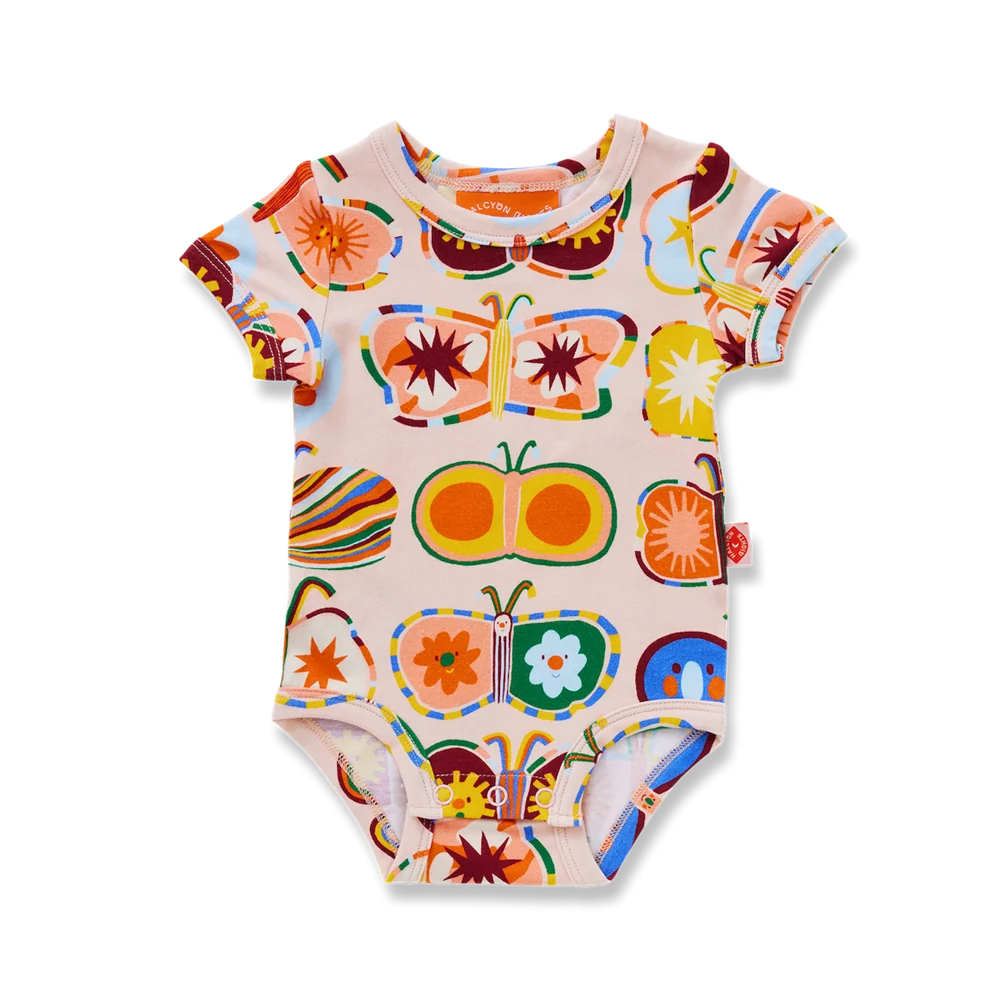HALCYON NIGHTS SS BODYSUIT FLUTTERBY