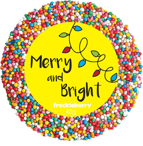 FRECKLEBERRY CHRISTMAS 40G SINGLE FRECKLE-MERRY AND BRIGHT